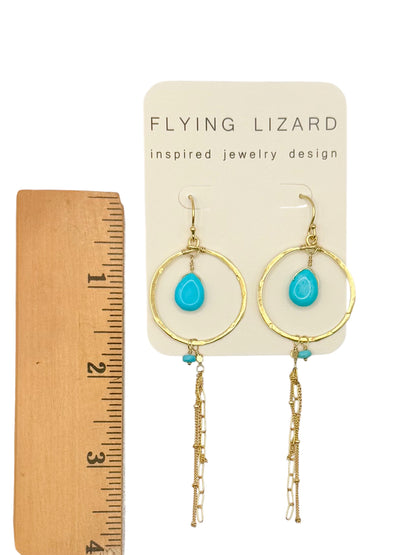 Turquoise Dream Hoops
