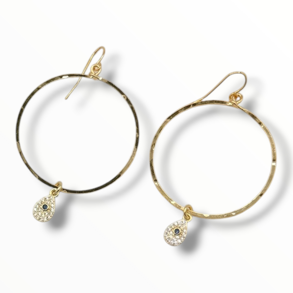The Good Omen – Vintage Evil Eye Hoops