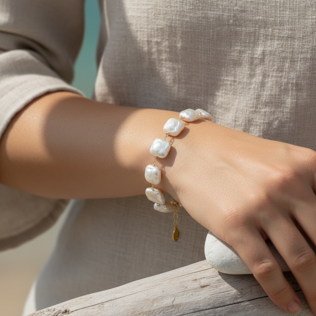 Statement Baroque Pearl Bracelet