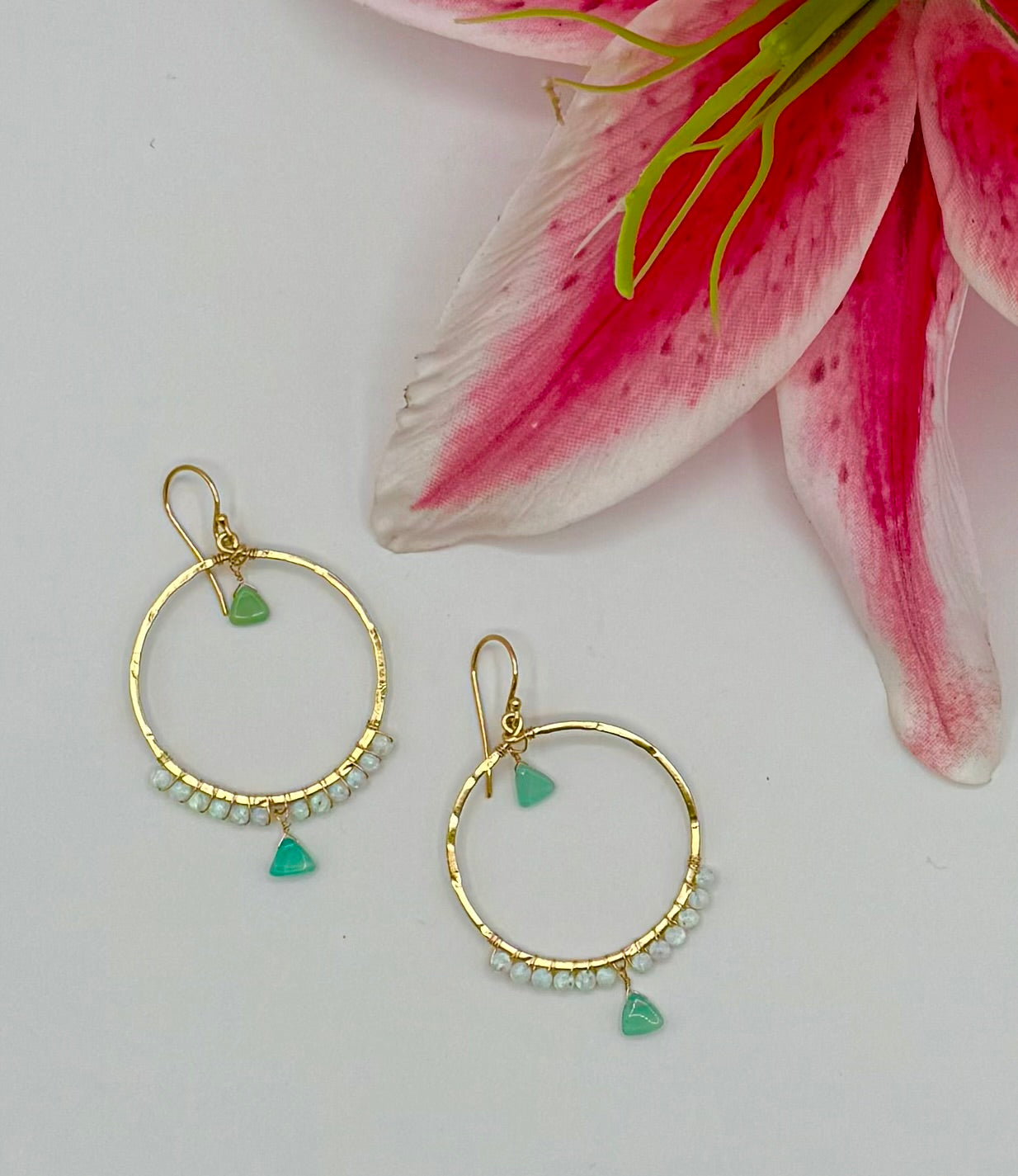 Venus Opal Hoops