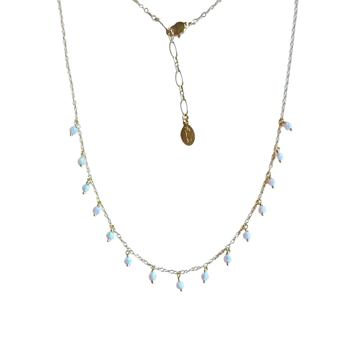 Multi Opal Drop Necklace