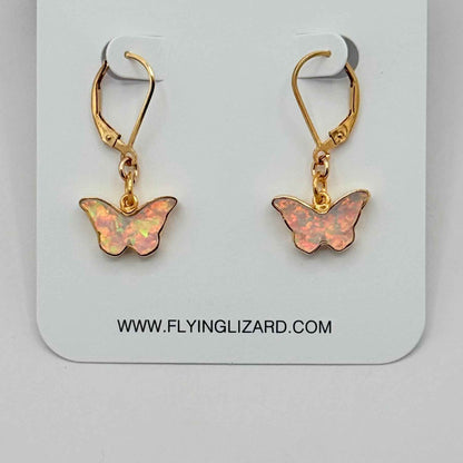 Natural Bridges Opal Butterfly Earrings