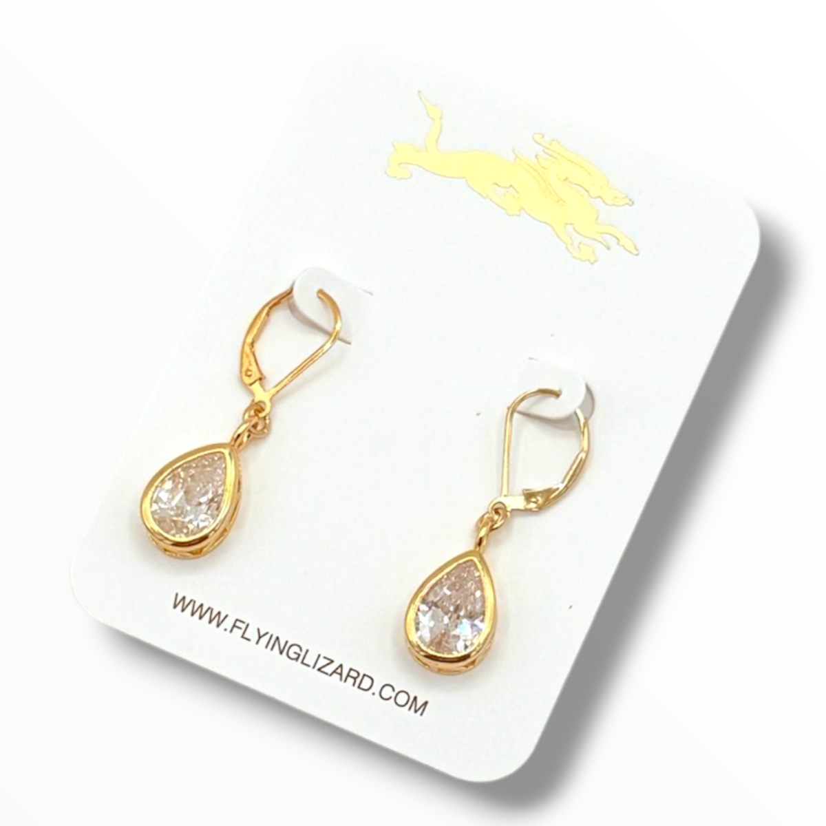 Champagne Nights – Statement Zircon Drop Earrings | 14K Gold Fill