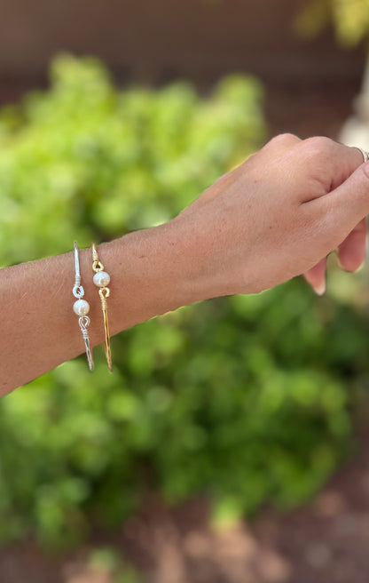 Pearl Gold Bangles