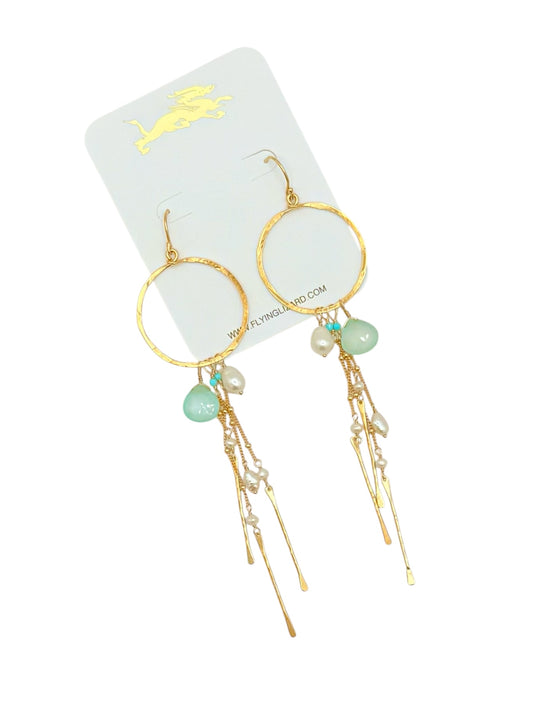 Santa Cruz Hammered Stick  Hoops