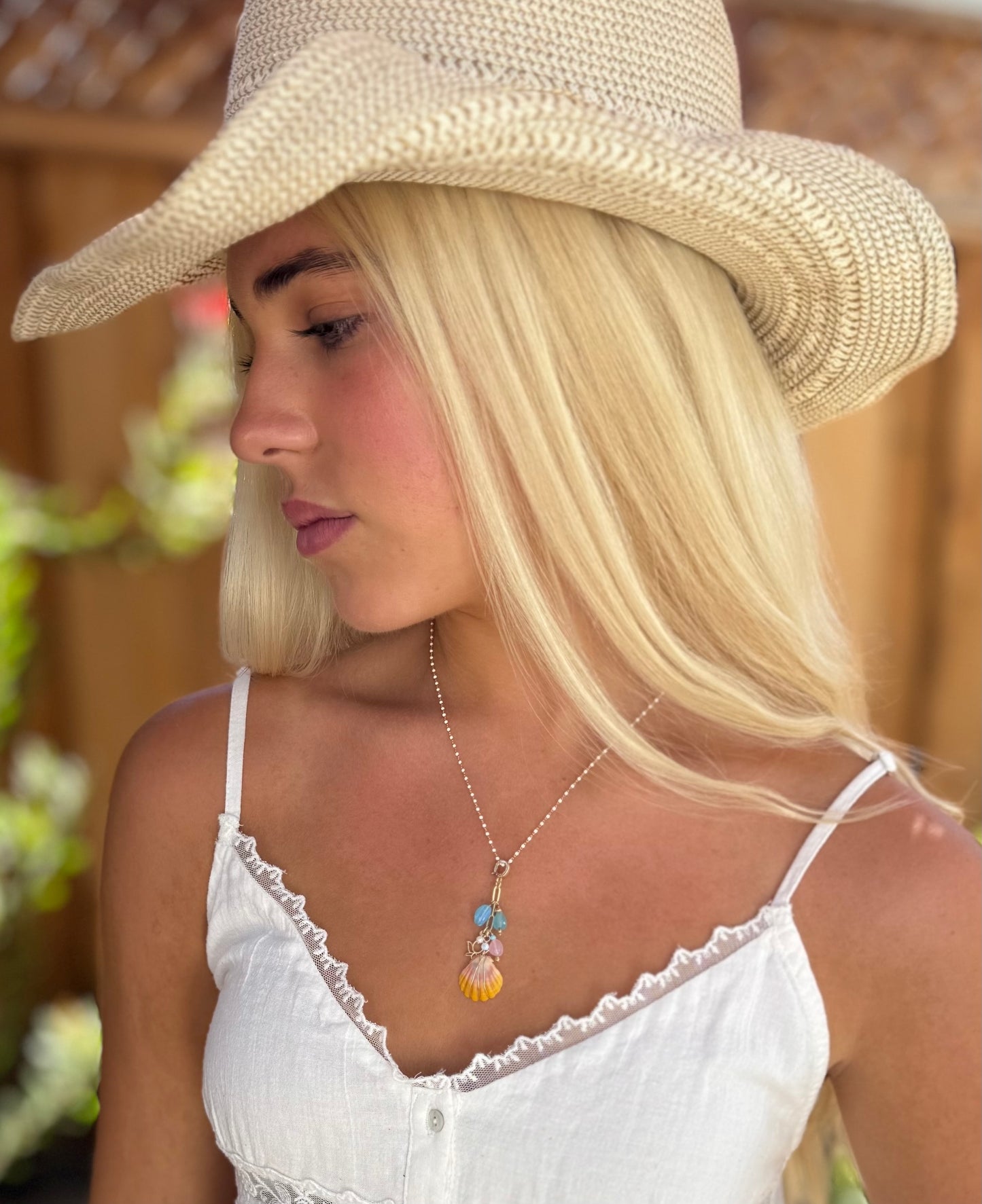 Sun & Stone Charm Necklace