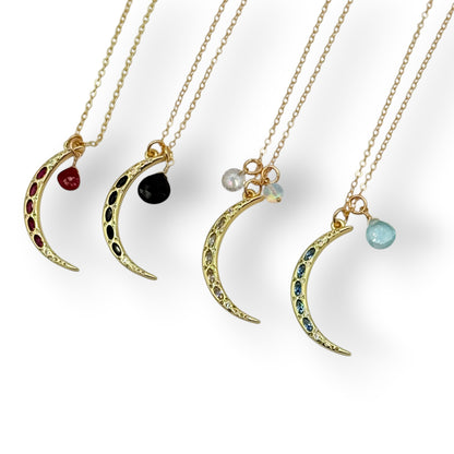 Celestial Moon Crescent Necklace
