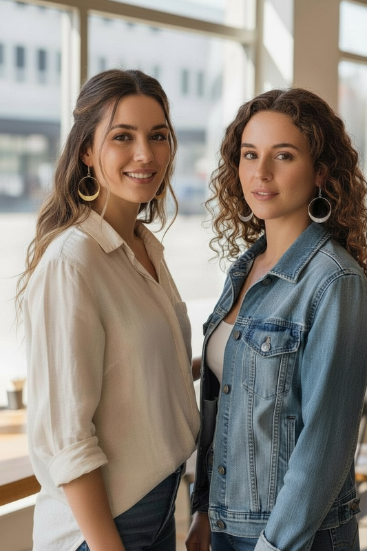 Large Moon Slice Hoops