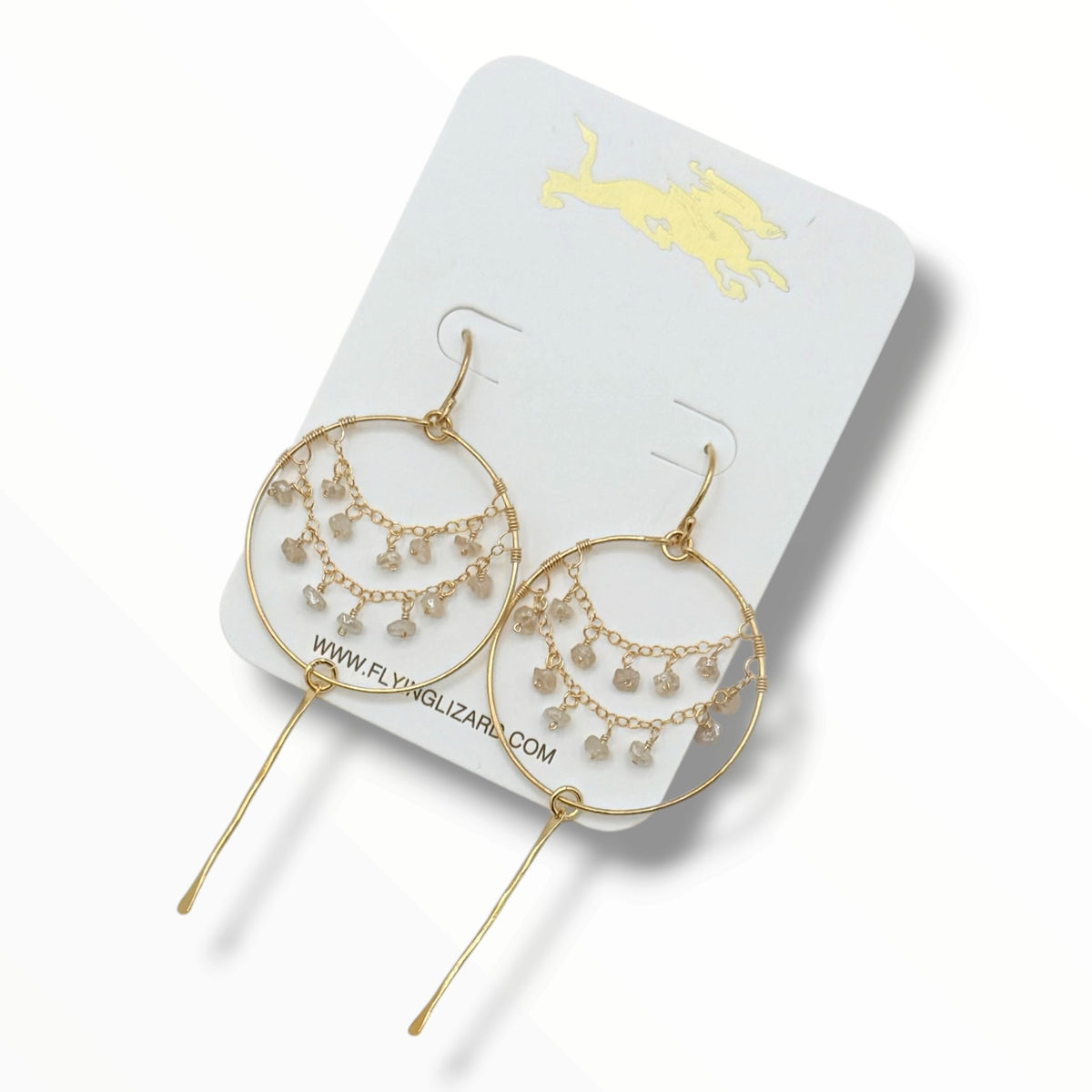 Flying V Ranch Lace Gemstone Earrings