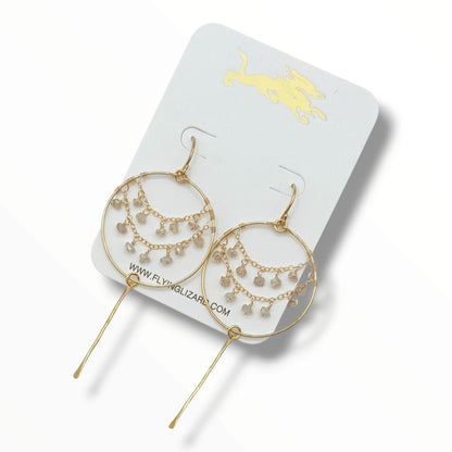 Flying V Ranch Lace Gemstone Earrings