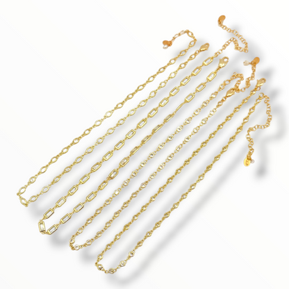 Zircon Diamond Gold Necklaces.