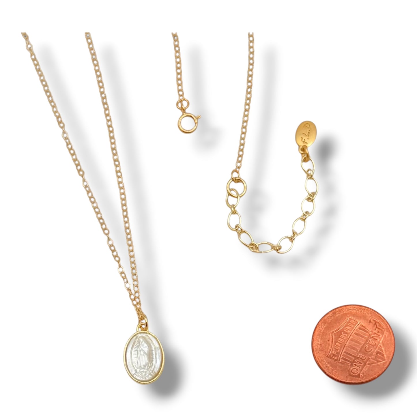 Mini Madonna Gold Necklace