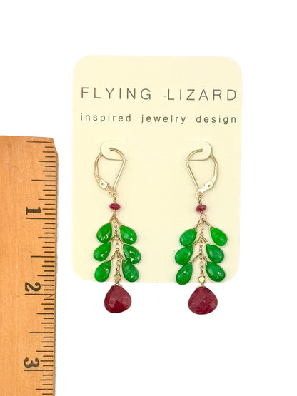 Emerald & Ruby Earrings