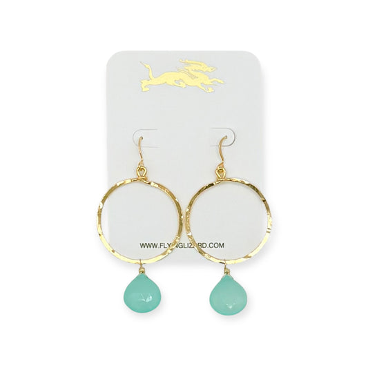 Chalcedony Drop Earrings