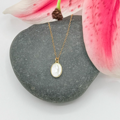 Mini Madonna Gold Necklace