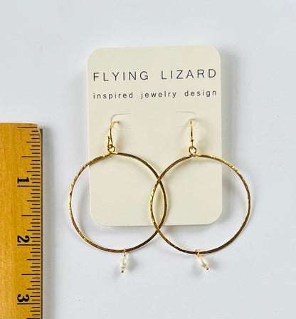 Rice Pearl Hoops