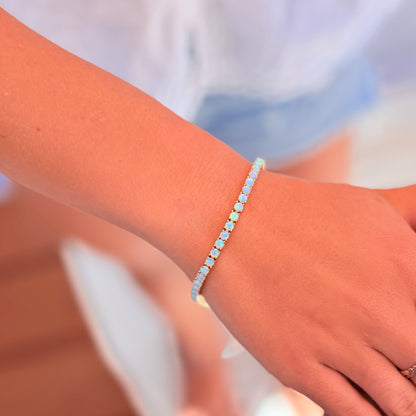 Blue Fire Opal Bracelet
