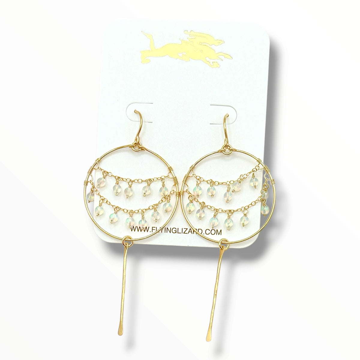 Flying V Ranch Lace Gemstone Earrings