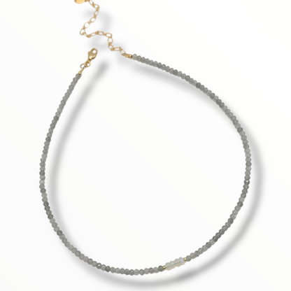 Labradorite & Opal Beaded Necklace