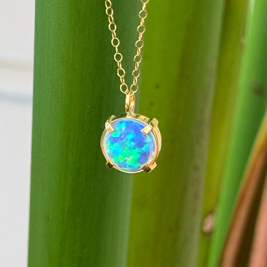 Opal Mama Pendant Necklace