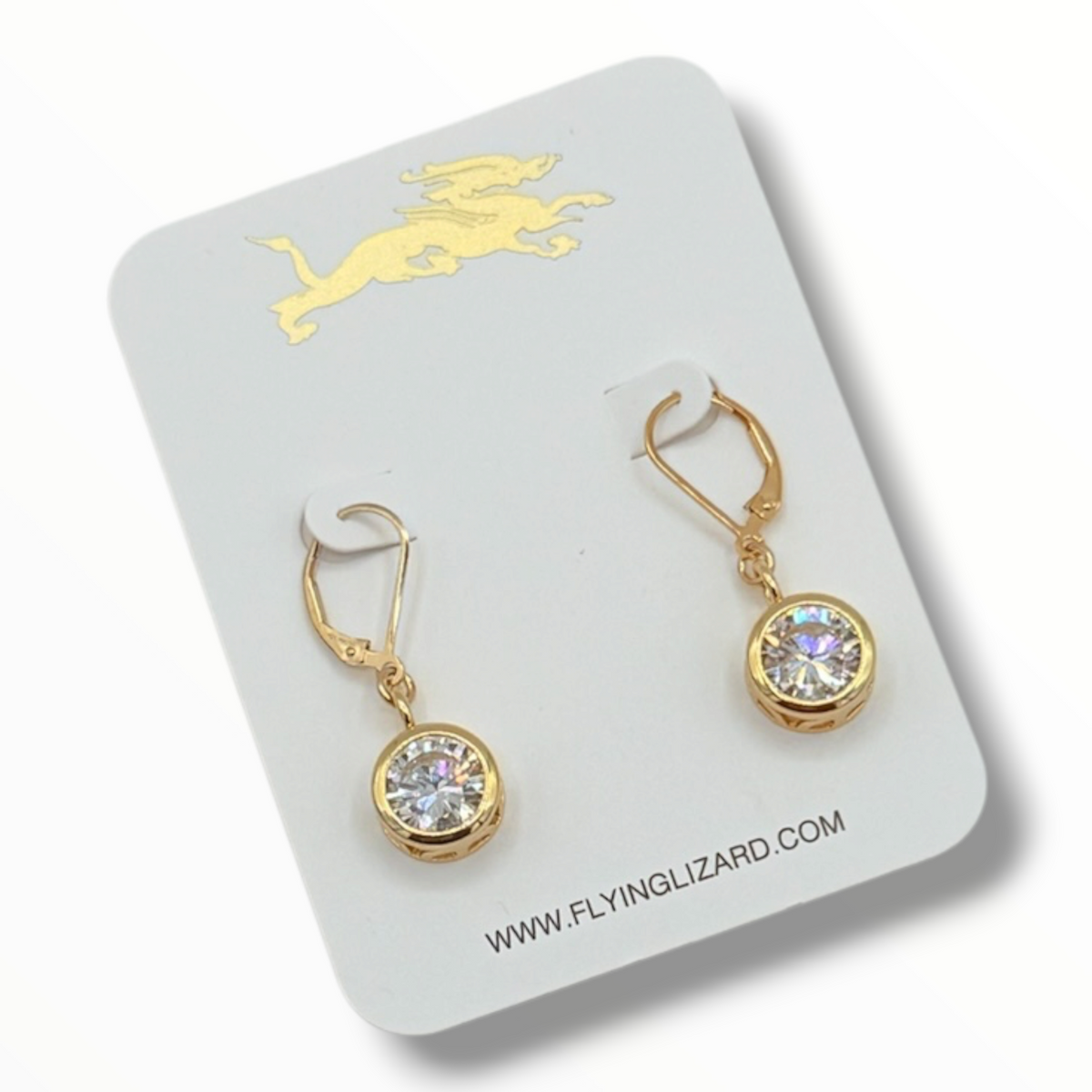 Champagne Nights – Statement Zircon Drop Earrings | 14K Gold Fill