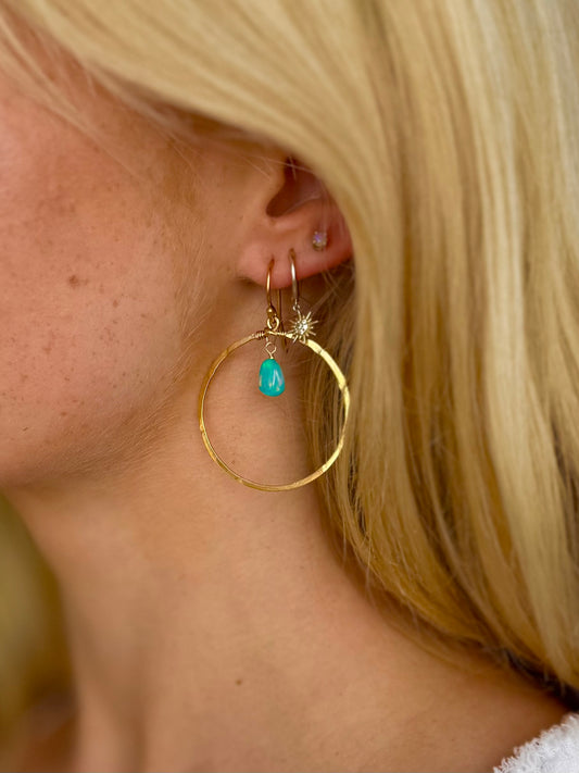 Opal Lustre Hoops