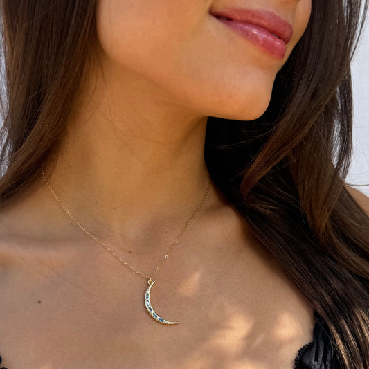 Blue Moon Necklace