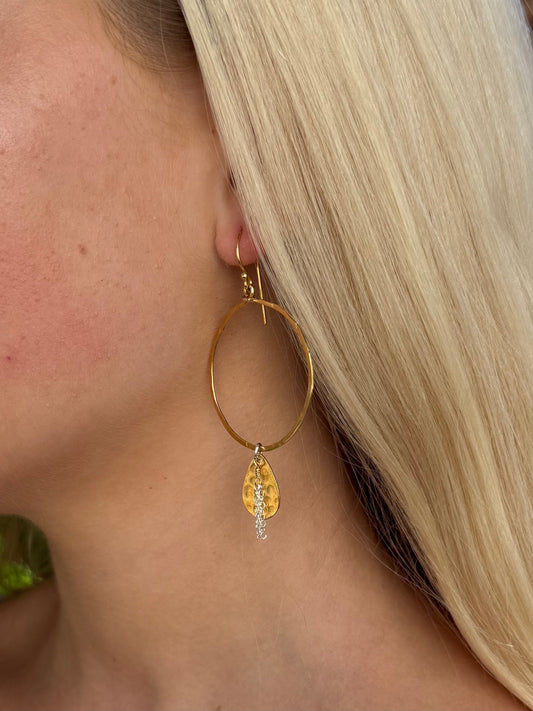 Gold Mist Hoops
