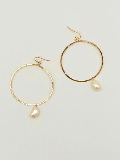 Drift Pearl Hoops