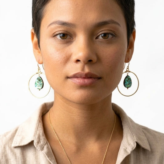 Abalone Cove Hoop Earrings