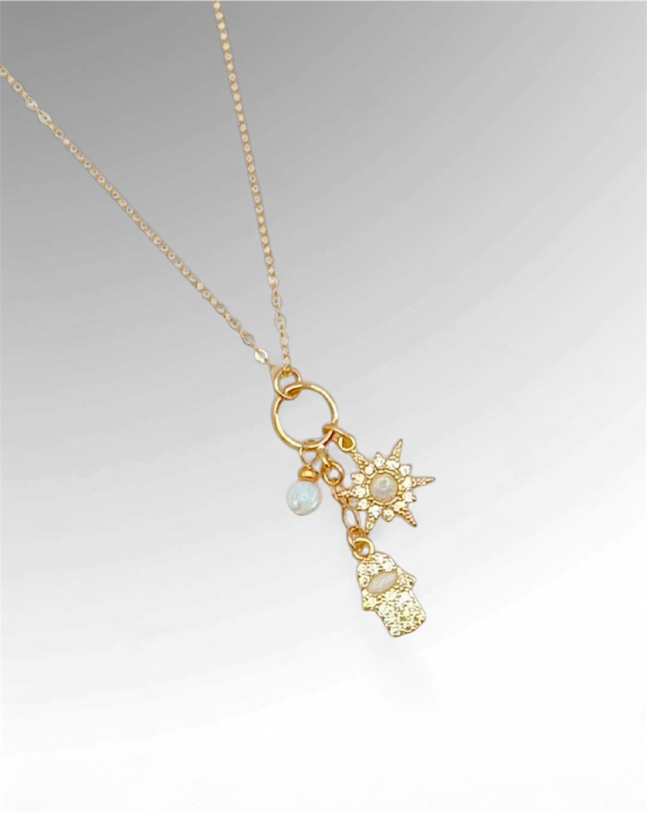 Hamsa Opal Star