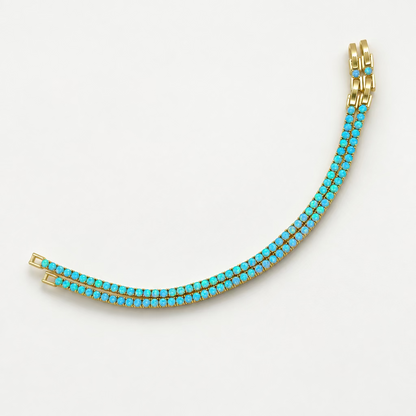 Blue Fire Opal Bracelet