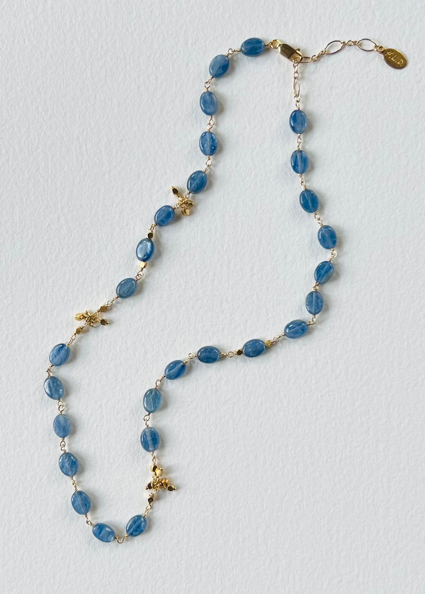 Kyanite Gold Necklace