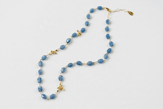 Kyanite Gold Necklace