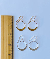 Mini Moon Slice Hoops