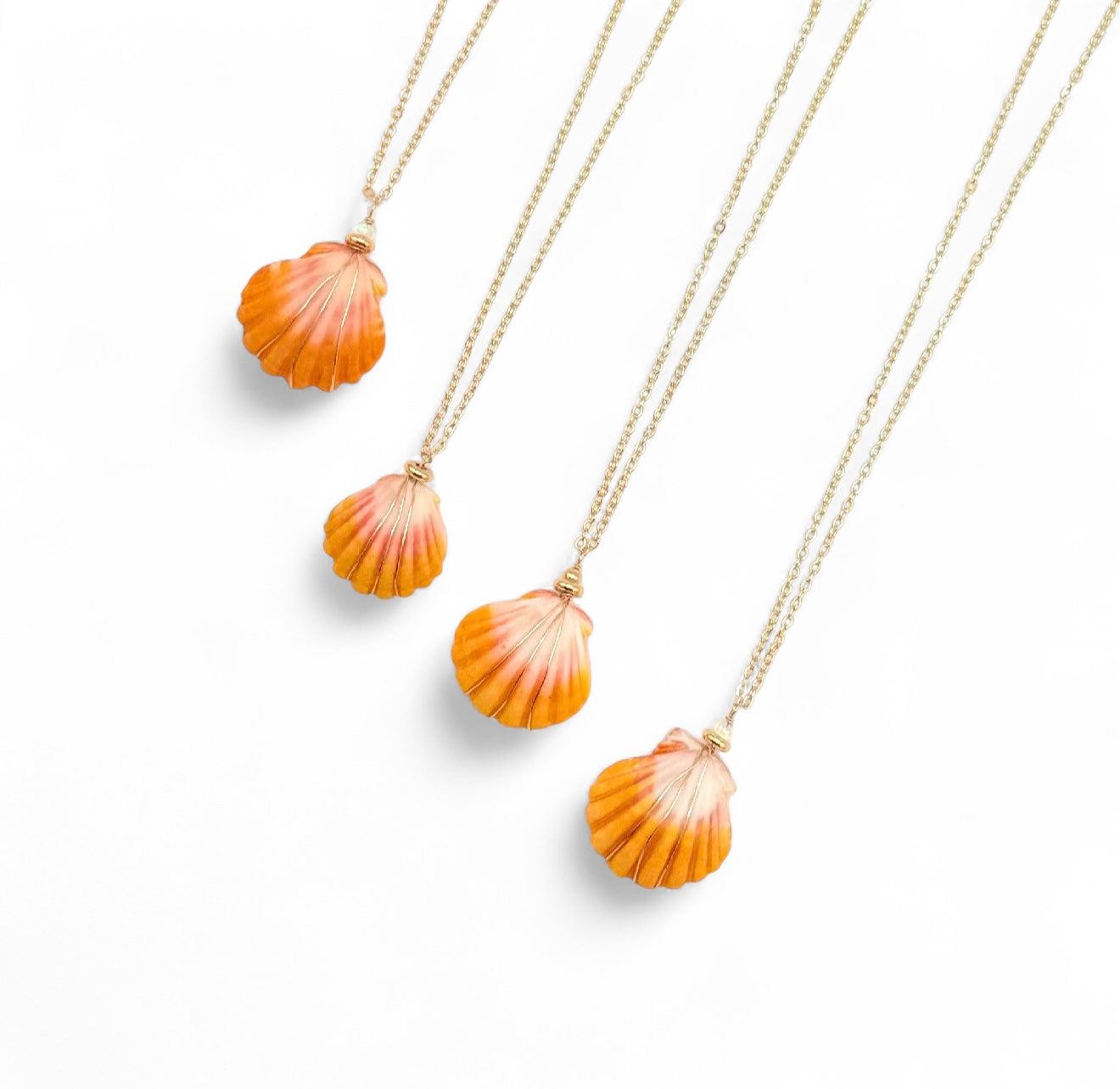 Sunny Day Gold Shell Necklace