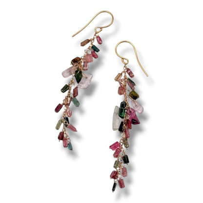 Tourmaline Waterfall Earrings