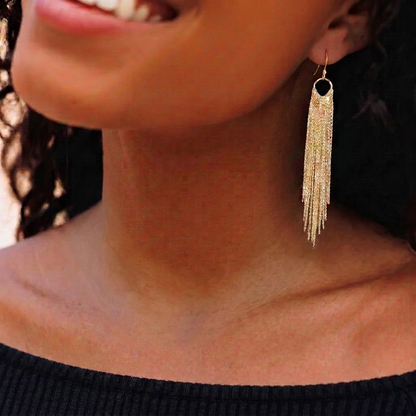 Gold Rush Fringe Earrings