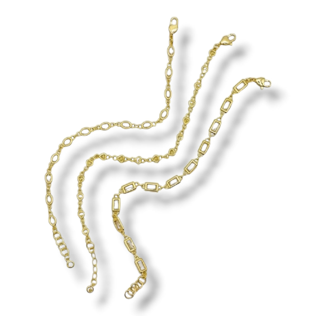Delicate Gold Zircon Diamond Bracelets