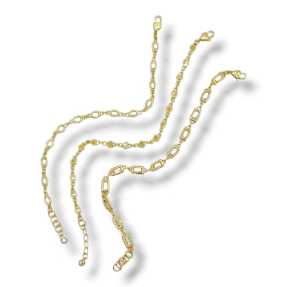 Delicate Gold Zircon Diamond Bracelets