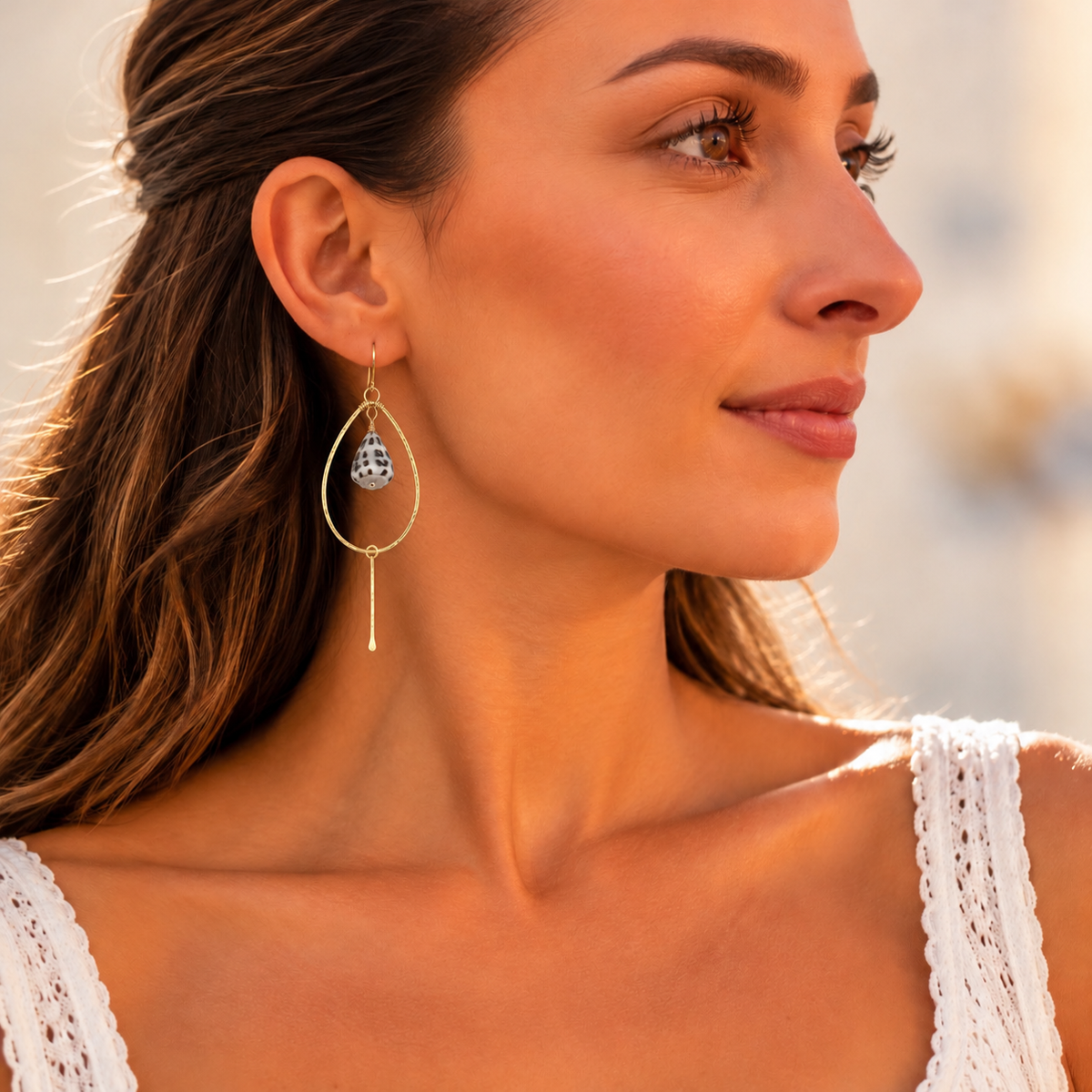 Rare Finds One-of-a-Kind Shell Drop Earrings