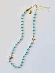 Brilliant Blue Opal Necklace