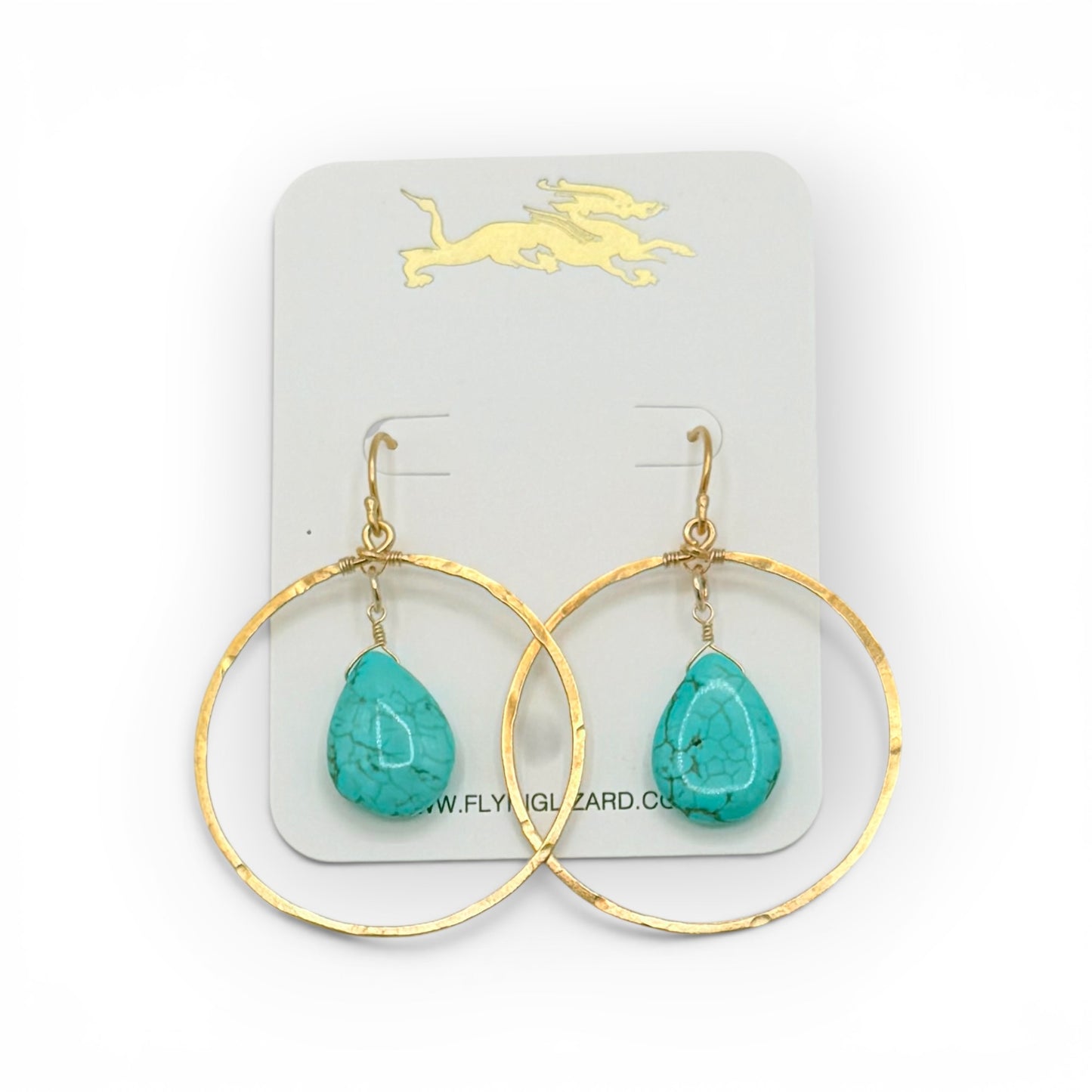 Encased Pearl & Gem Drop Hoops