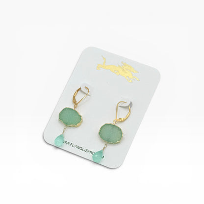 Sparkle 14k Drusy Earrings