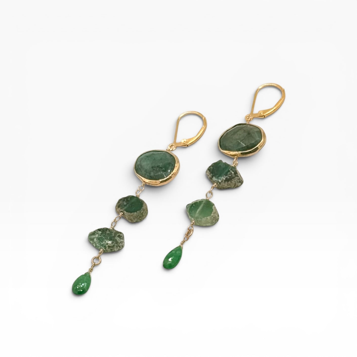 Emerald City Gold Earrings
