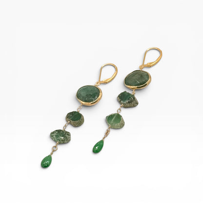Emerald City Gold Earrings