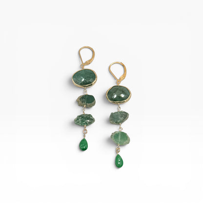 Emerald City Gold Earrings