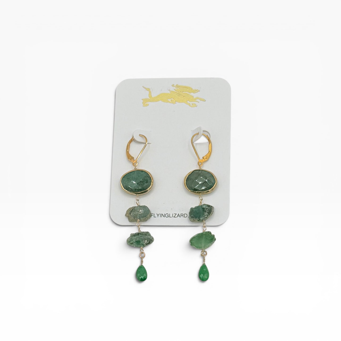 Emerald City Gold Earrings