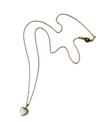 Mini gold Opal Heart Necklace