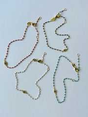 Delicate Beaded Eye Bracelet